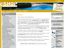 Tablet Screenshot of eshop-bazeny.cz